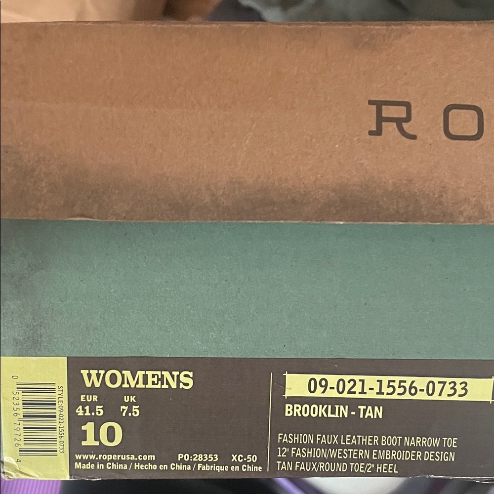 Roper Women's Brooklyn Tan Boots